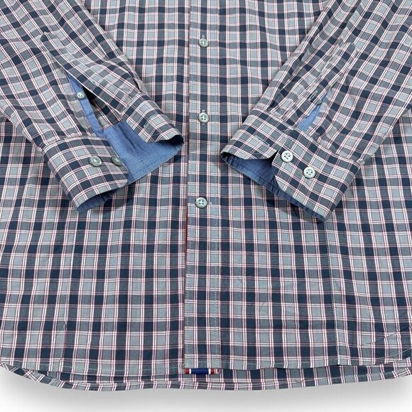 Banana Republic Shirt Mens Size Large Checked Slim Fit Long Sleeve Button Down - Picture 5 of 10